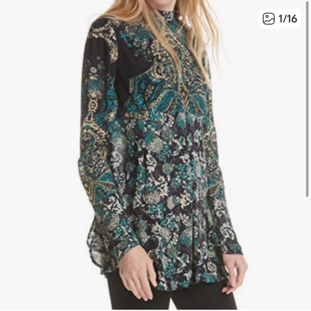 Free People Lady Luck Patterned Tunic